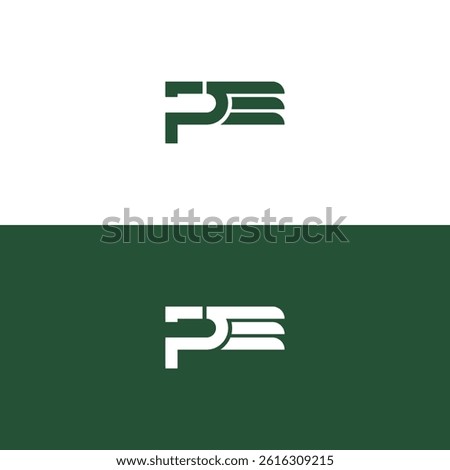EP PE letter logo. Unique attractive creative modern initial EP PE EP initial based letter icon logo