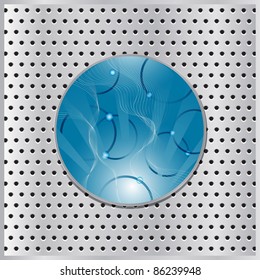 epa 10, vector abstract globe on metal background
