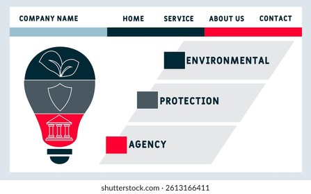EPA - environmental protection agency  acronym. business concept background. vector illustration concept with keywords and icons. lettering illustration with icons for web banner, flyer, landing