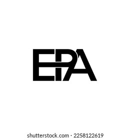 EPA logo letter monogram typhography