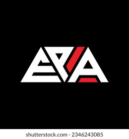 EPA triangle letter logo design with triangle shape. EPA triangle logo design monogram. EPA triangle vector logo template with red color. EPA triangular logo Simple, Elegant, and Luxurious design.