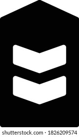 epaulet vector glyph flat icon 