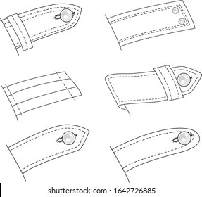 Epaulettes Fashion Flat Assorted Templates 