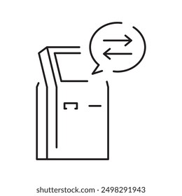 E-payment, E-wallet, Card Machine, ATM, QR Code, Credit card, Online Banking and Hand with card line icon