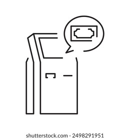 E-payment, E-wallet, Card Machine, ATM, QR Code, Credit card, Online Banking and Hand with card line icon