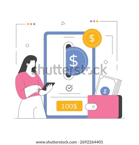 E-payment through card or app Animation MP4 File
