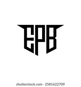 EPB letter logo design with white background in illustrator, vector logo modern alphabet font overlap style, calligraphy designs for logo, Poster, Invitation, etc.