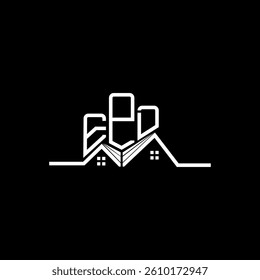 EPD Real State logo design, EPD simple and modern logo. EPD luxurious alphabet design  