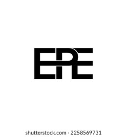 EPE initial letter monogram logo 