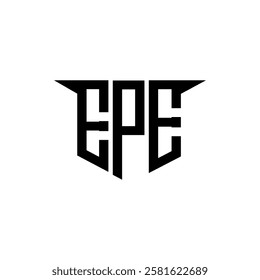 EPE letter logo design with white background in illustrator, vector logo modern alphabet font overlap style, calligraphy designs for logo, Poster, Invitation, etc.