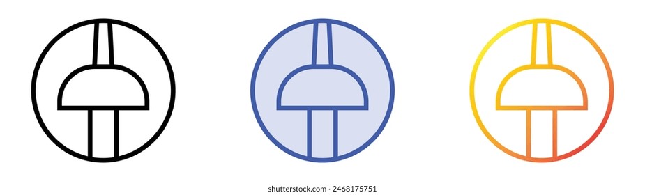 epee icon. Linear, Blue Fill and Gradient Style Design Isolated On White Background