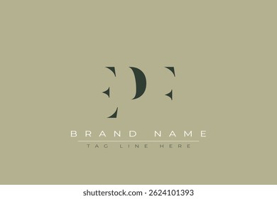 EPF abstract letter logo design. This logo is designed by three abstract letters.