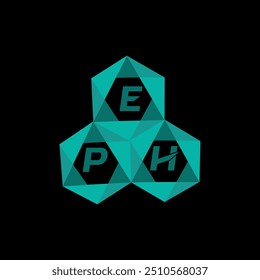 EPH creative minimalist letter logo. EPH unique vector initials alphabet letter logo design
