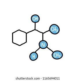 ephedrine formula doodle icon