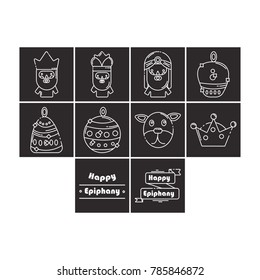 ephiphany icon set flat black