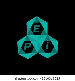 EPI creative minimalist letter logo. EPI unique vector initials alphabet letter logo design
