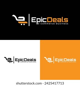 Epic Deals E commerce minimal logo design