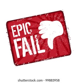 Epic Fail Stamp Hand Gesture