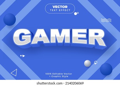 Epic Gamer Vector Editable Text Effect with Graphic Style Mock up