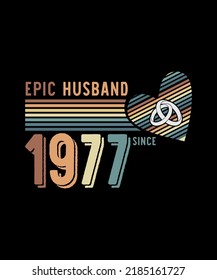 Epic Husband Since 1997 - Funny vintage 25th Wedding Anniversary