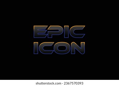 epic icon logo design elegant futuristic style logo