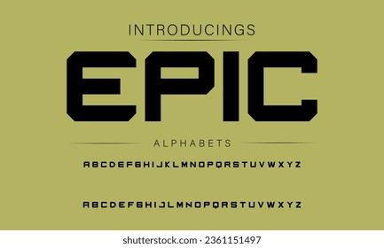 Epic Sport fonts suitable for sports and games