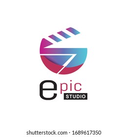 Plantilla de logotipo moderno Epic Studio