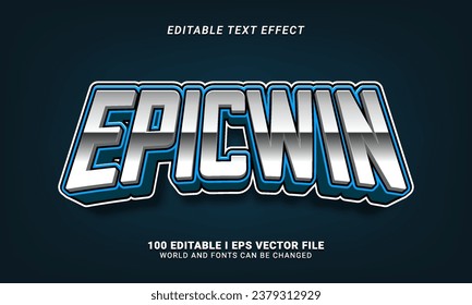 epic win 3d style text effect