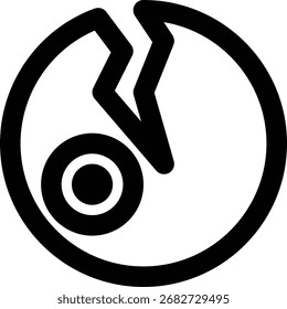 Epicenter, Hypocenter, Hypocenter-Gliederungssymbol
