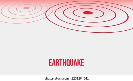 Epicenter Location mark earthquake vector illustration.