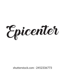 epicenter text on white background.