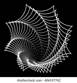 Epicycloid vector figure for design project on black