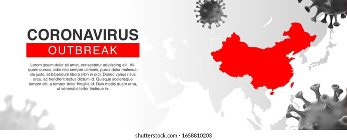 Epidemic coronavirus 2019-nCoV in Wuhan, China. Novel Coronavirus Alert outbreak in China. Virus Covid 19-NCP. Spread of the novel coronavirus Background.