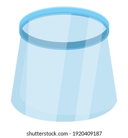 Epidemic face shield icon. Cartoon of epidemic face shield vector icon for web design isolated on white background
