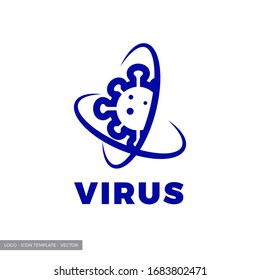 Epidemic, globe virus, health logo - icon