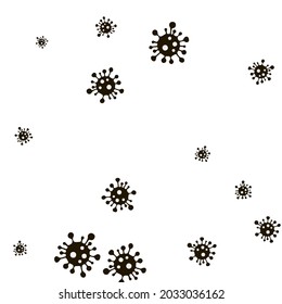 Epidemic Healthcare Stop Covid Coronavirus Science Restrictions Wallpaper. Quarantine Virus Test White Pandemic Forbidden Backdrop. Covid-19 Medicine Negative Black Sick Danger Sign Illustration.