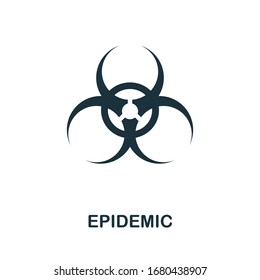 Epidemic icon. Simple illustration from coronavirus collection. Creative Epidemic icon for web design, templates, infographics and more