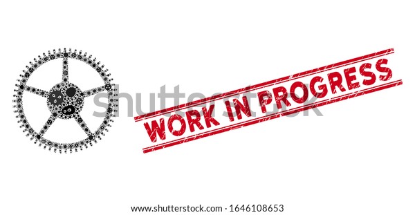 Epidemic Mosaic Tooth Main Wheel Icon Stock Vector Royalty Free