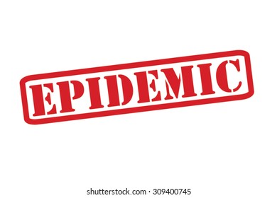 EPIDEMIC red Rubber Stamp vector over a white background.