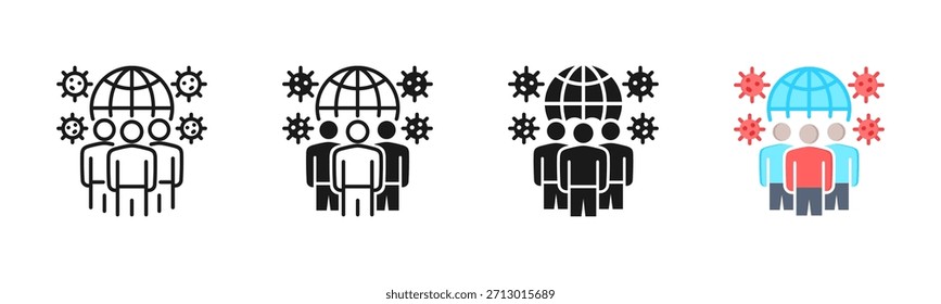 Epidemiology Icon, Multi Styles Icon Set