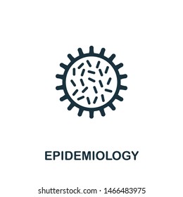 Epidemiology Vector Icon Illustration. Creative Sign From Science Icons Collection. Filled Flat Epidemiology Icon For Computer And Mobile. Symbol, Logo Vector Graphics.