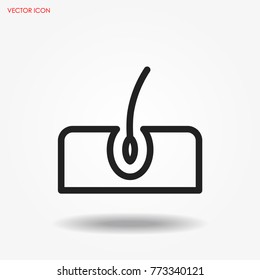 Epidermis icon vector