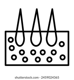 Diseño de iconos de línea de Vector Epidermis