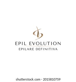 Epil Studio Golden Logo. Hair Removal Salon