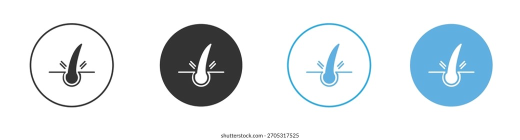 Epilation icon. Graphic icon design template