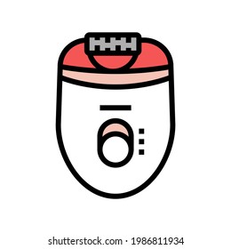 epilator device color icon vector. epilator device sign. isolated symbol illustration