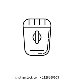 epilator icon. Element of make up and cosmetics icon for mobile concept and web apps. Outline dusk style epilator icon can be used for web and mobile