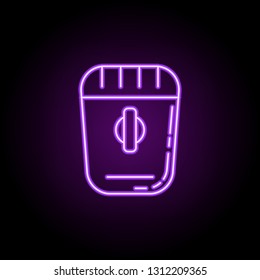 epilator icon. Elements of Beauty, make up, cosmetics in neon style icons. Simple icon for websites, web design, mobile app, info graphics