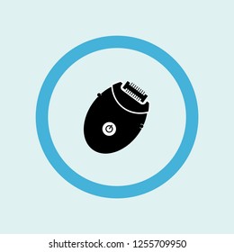 epilator icon symbol. Premium quality isolated epilator vector icon in trendy style. epilator element.