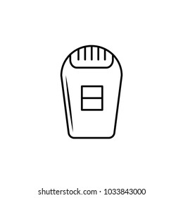 Epilator line icon.